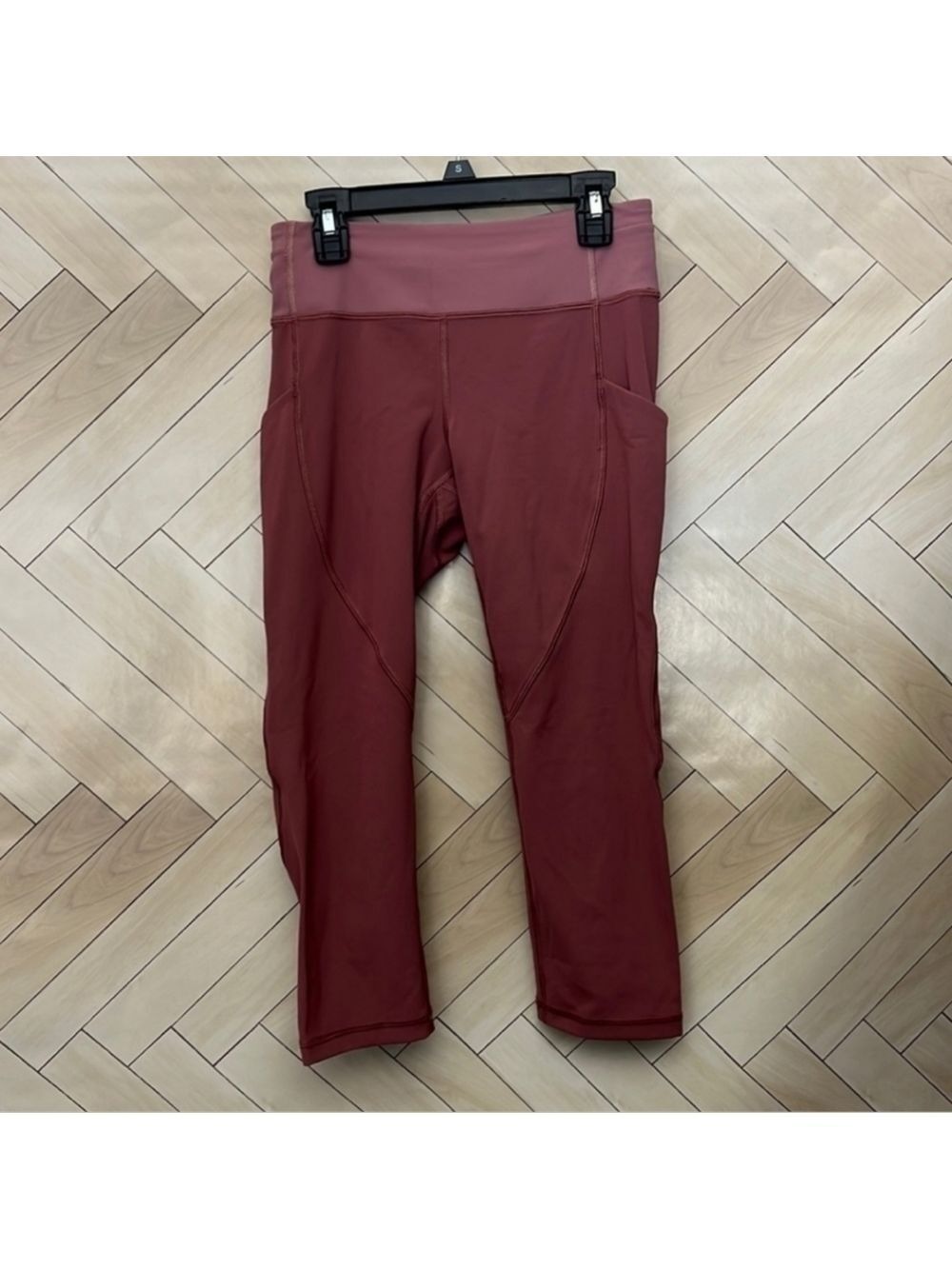 Lululemon Women's Pink Dusty Rose Leggings Size 4 Pocketed
